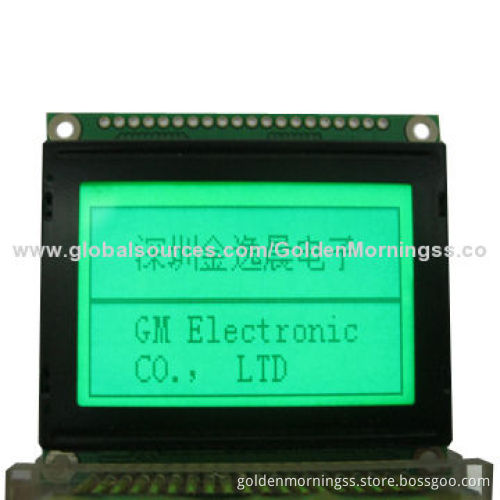 128x64 Dots Graphic LCD display Module, STN Positive, Location Hole